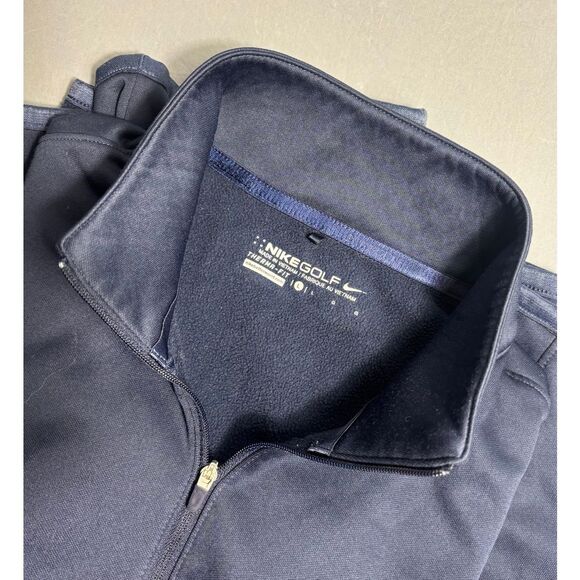 Nike Golf Tour Performance Therma Fit 1/4 Zip Sweatshirt Womens Size L Blue - Picture 1 of 6
